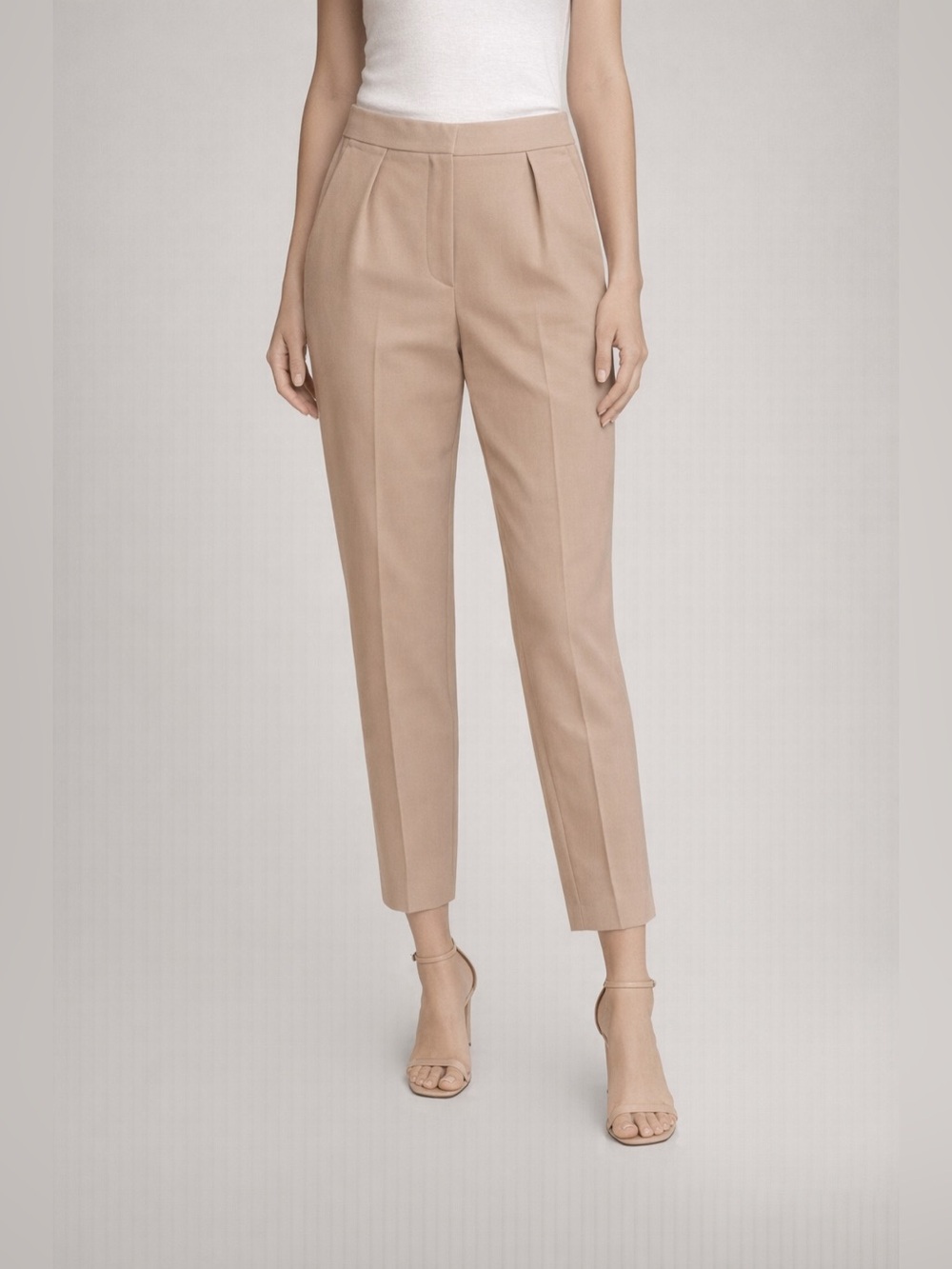 Theory City Pant Women’s Size 2 Beige Tailored Trousers spring work essential